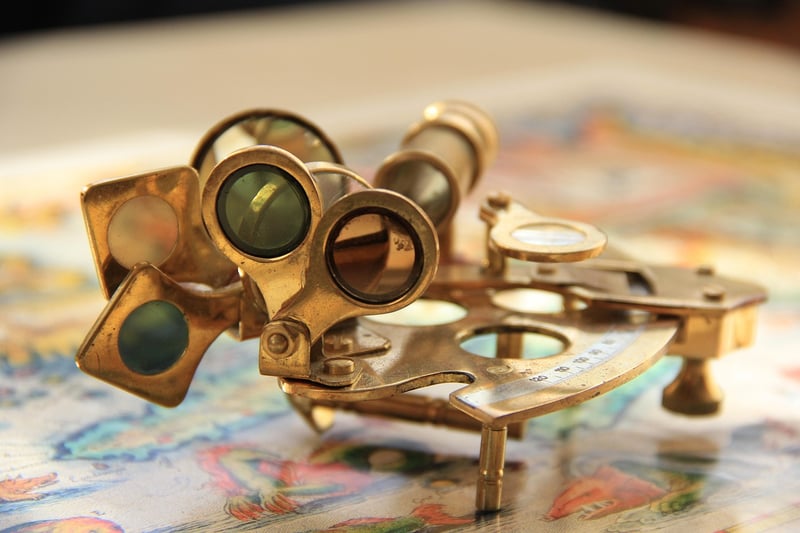 Old Map and Sextant